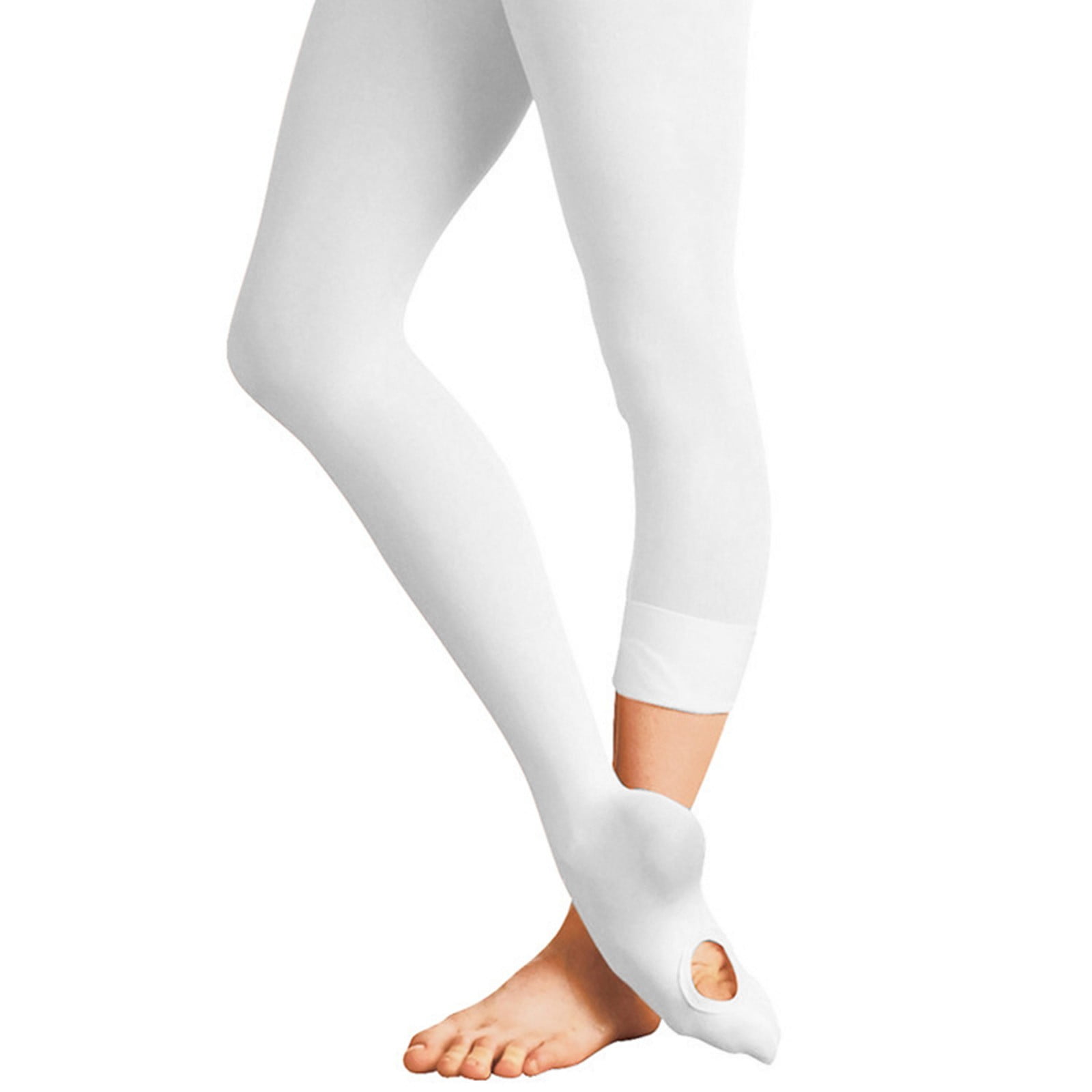  iMucci Ballet Dance Tights Girls - Velet Convertible Ballerina  Dancing Leggings for Kids Adults Super Elasticity Performance Stockings  White S : Sports & Outdoors