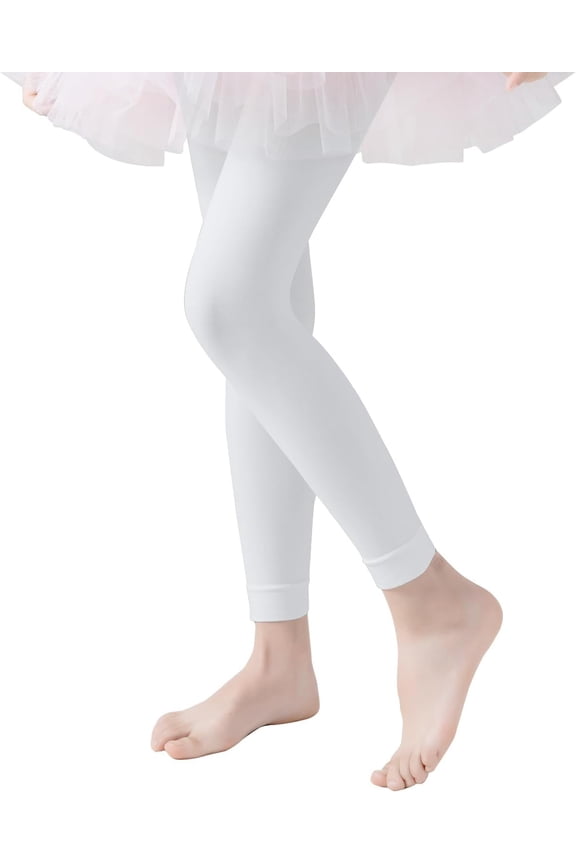 Ballet Tights for Girls Footless Dance Tights Toddler Soft School Stockings Kids Leggings Pantyhose 3t-14 Years