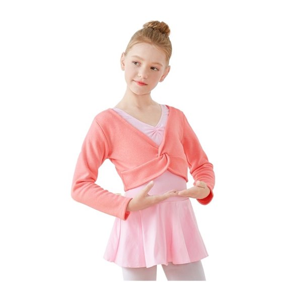 Ballet Top Ballet Jersey Girls Dance Top Ballet Gymnastics Jacket Dance Top Coat Kids Wrap Top
