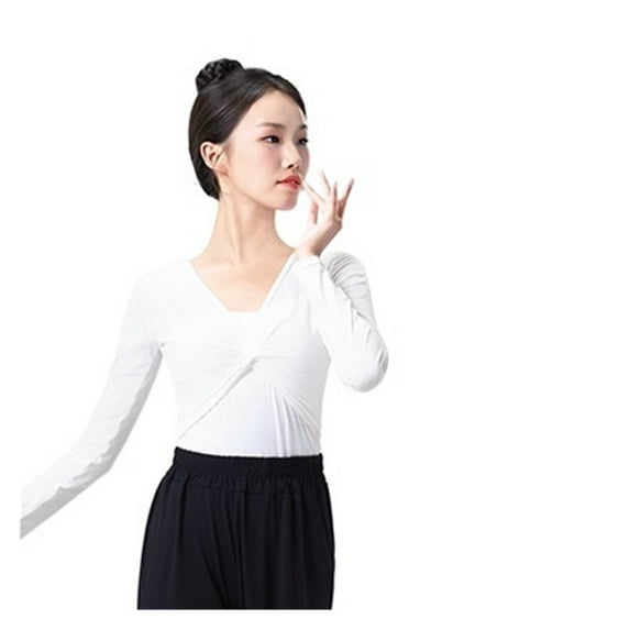Ballet Tops Woman Dance Wrap Top Ballet Crop Top Coat Dance Shirt for Woman Tops Ballet Outfits