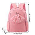 thumbnail image 1 of Ballet Tutu Bow Backpack, Lightweight Nylon Kindergarten School Backpack Padded Strap Daypack for Dance Travel, 1 of 3