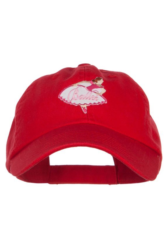 Ballet Woman Patched Pet Spun Cap - Red OSFM