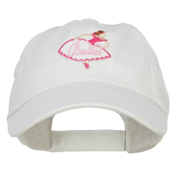 Ballet Woman Patched Pet Spun Cap - White OSFM