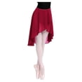thumbnail image 1 of Ballet Wrap Skirt Chiffon Ballet Skirt Sheer Dance Skirt Waist Adjustable Buckle Skirt, 1 of 7