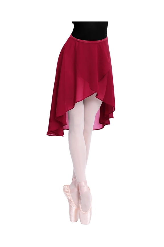 Ballet Wrap Skirt Chiffon Ballet Skirt Sheer Dance Skirt Waist Adjustable Buckle Skirt