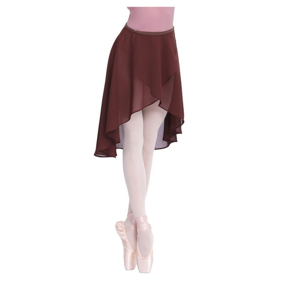 Ballet Wrap Skirt Chiffon Ballet Skirt Sheer Dance Skirt Waist Adjustable Buckle Skirt