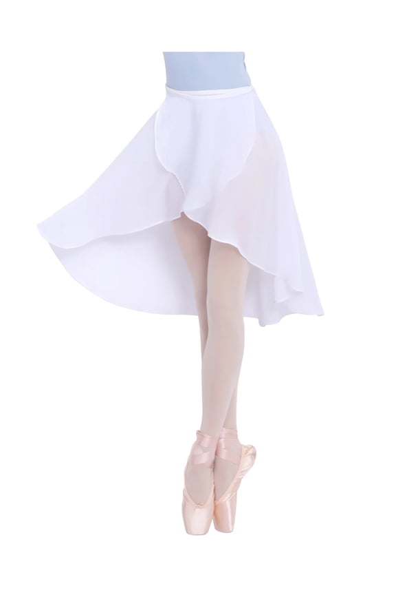 Ballet Wrap Skirt Chiffon Ballet Skirt Sheer Dance Skirt Waist Adjustable Buckle Skirt