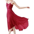 thumbnail image 1 of Ballet Wrap Skirt Women Chiffon Long Sheer Dance Skirts with Tie Waist, 1 of 6