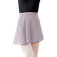thumbnail image 1 of Ballet Wrap Skirt Women Chiffon Short Semi Sheer Dance Skirts with Tie Waist, 1 of 5