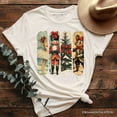 thumbnail image 1 of Ballet and Nutcracker Christmas T‑Shirt, Coquette Bow and Mouse Vintage Holiday Tee, 1 of 8