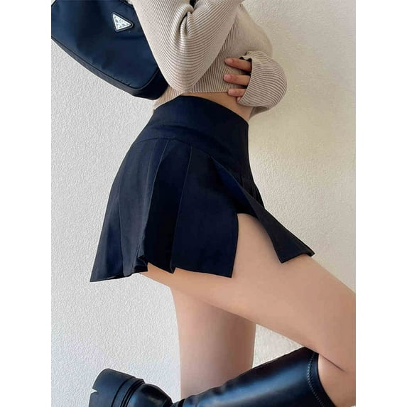 Balletcore Mini Skirt with Bow Low Rise Boxy Pleated Short Skirt Miniskirt Summer Y2K 90s Cute Outfit