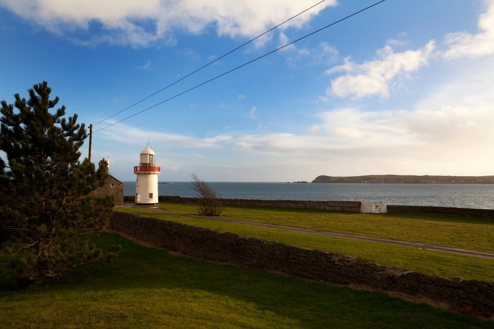 Ballinacourty Lighthouse Dungarvan Bay County Waterford Ireland Canvas Art - Panoramic Images (36 x 12)
