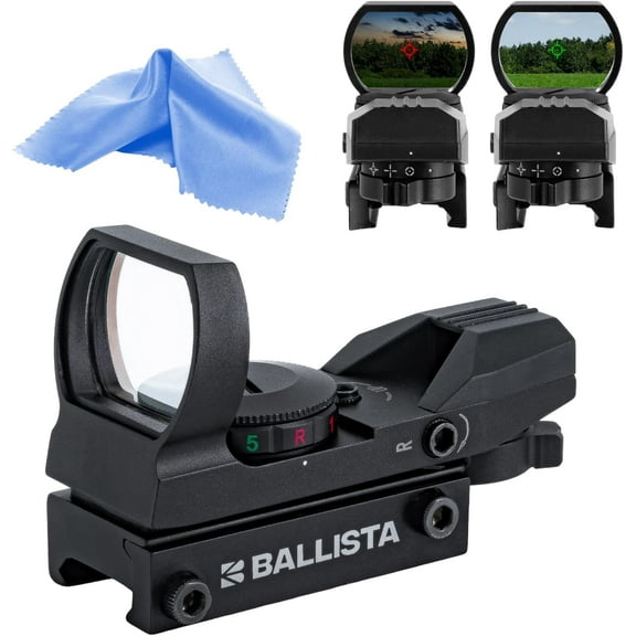 Ballista Reflex Green Red Dot Sight 1x23x34mm with Rail Mount
