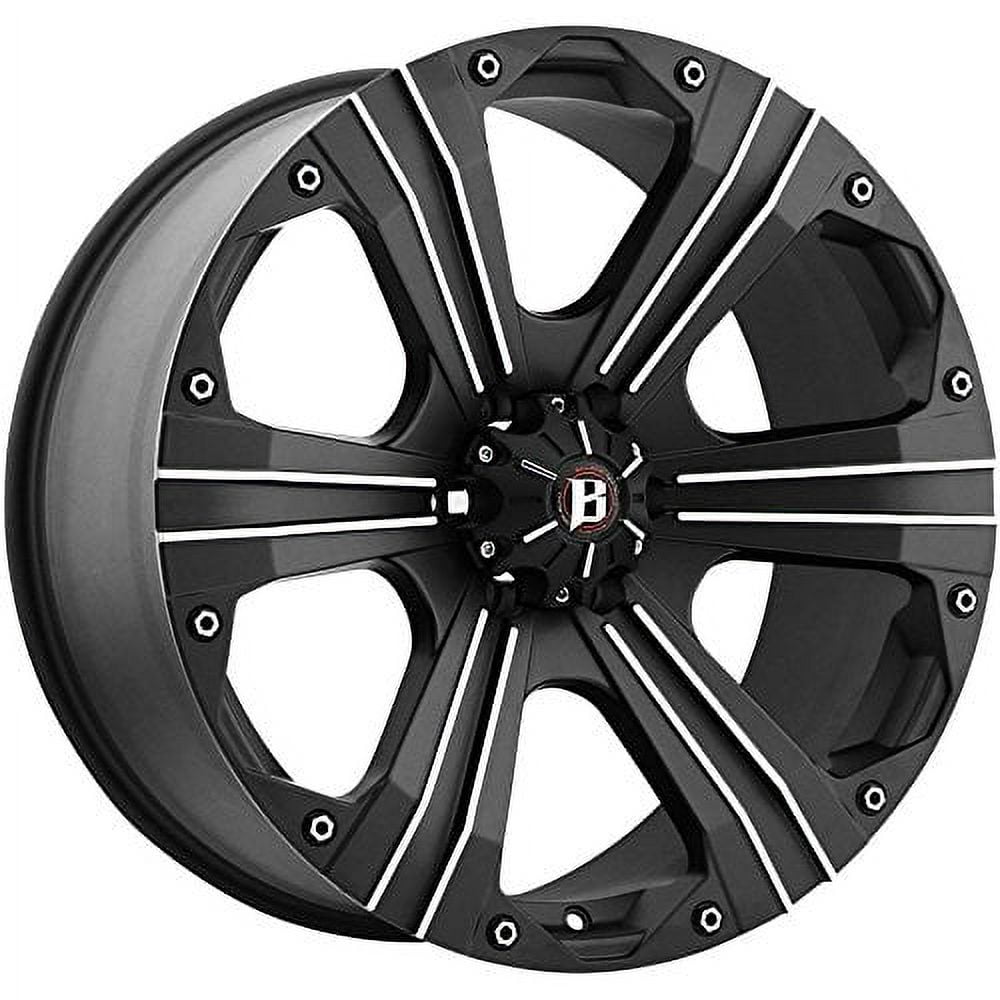 Ballistic 902 Outlaw 20x9 6x139.7/6x5.5" +15mm Flat Black Wheel Rim
