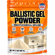Ballistic Gel Powder 2 lb, 250-A Ballistic Gelatin for Testing Blocks, Targets & Dummies
