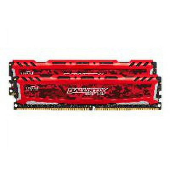 Ballistix Sport LT - DDR4 - kit - 8 GB: 2 x 4 GB - DIMM 288-pin - 2400 MHz / PC4-19200 - CL16 - 1.2 V - unbuffered - non-ECC - red