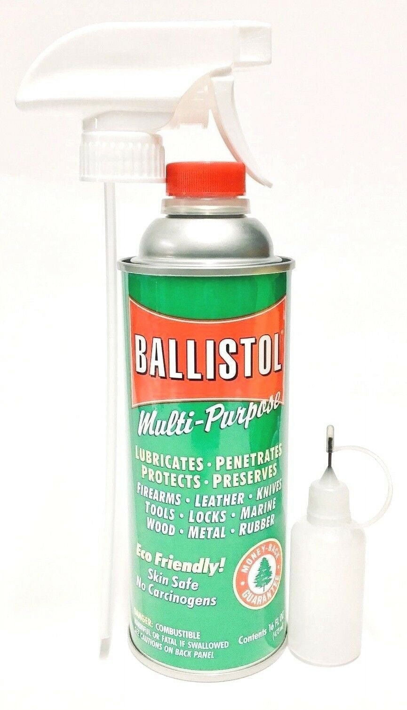Ballistol 16oz can w/ Spray Trigger & Drip Bottle - MultiPurpose Lubricant Gun Cleaner