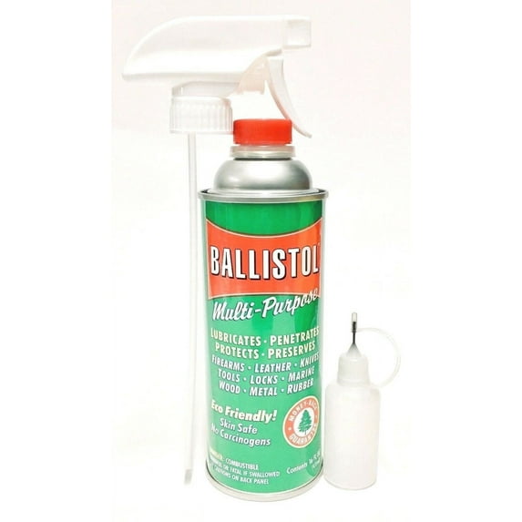 Ballistol 16oz can w/ Spray Trigger & Drip Bottle - MultiPurpose Lubricant Gun Cleaner