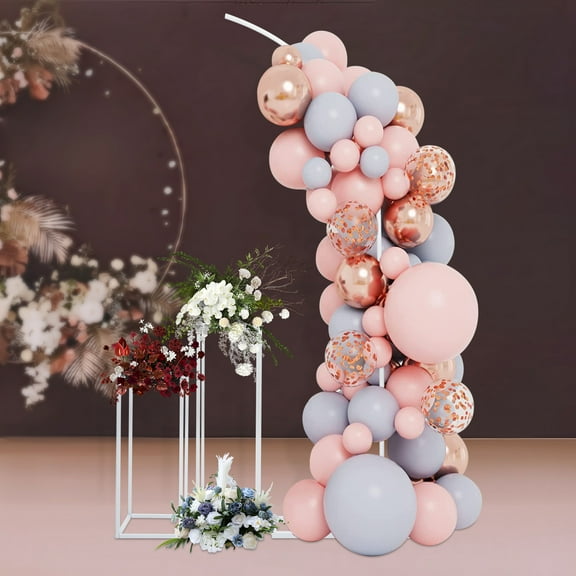 Ballon Arch Stand And 2 Flower Stands Arch Backdrop Stand For Parties Wedding Flower Stand High-quality Steel Pipes