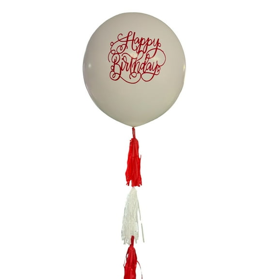 Ballooms of Houston 36" Jumbo Balloon with Lettering and Weight