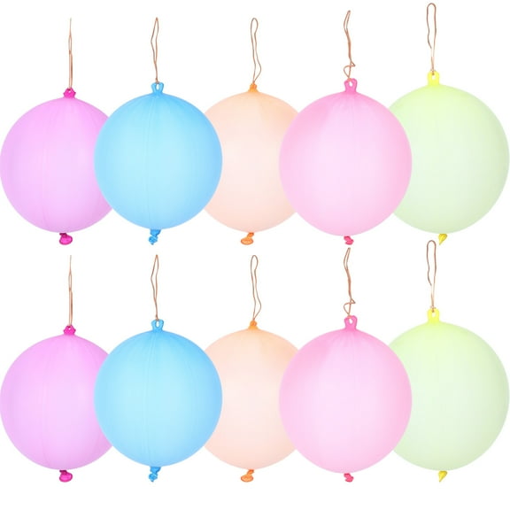 Balloon 30 Pcs Punch Balloons Toy Punching for Kids The Gift Hole Child Emulsion