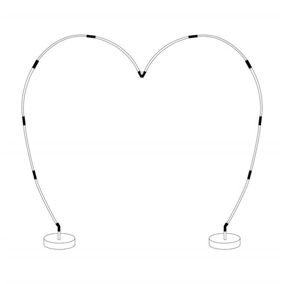 Balloon-Accessory-Heart Arch Kit-91x95"