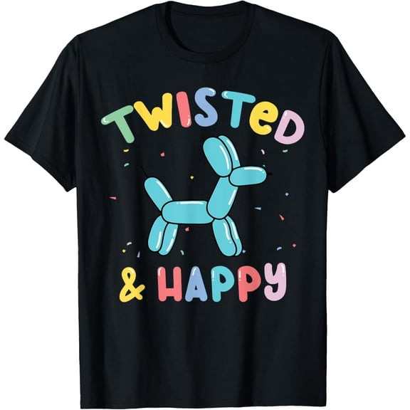 Balloon Animal Twister Party Twisted & Happy Balloon Artist T-Shirt