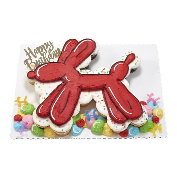 Balloon Animals Cupcake Cake