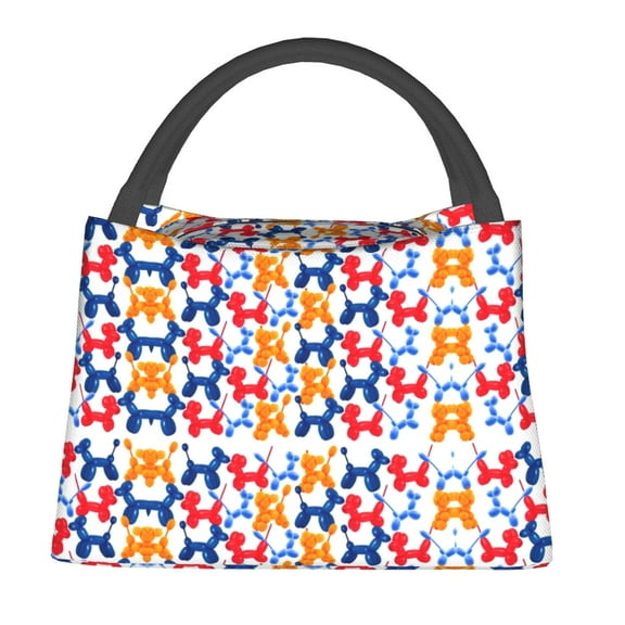 Balloon Animals Lunch Bag Funny Dogs Fun Lunch Box For s Picnic Portable Cooler Bag Custom Tote Food Bags