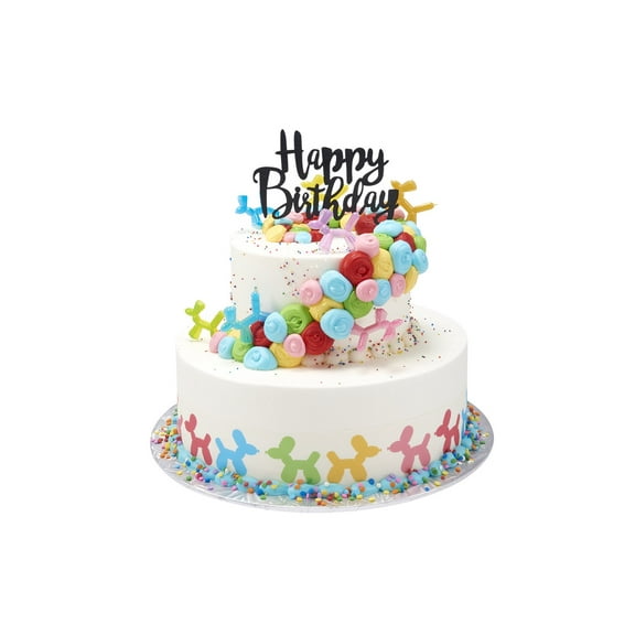 Balloon Animals Two Tier Cake