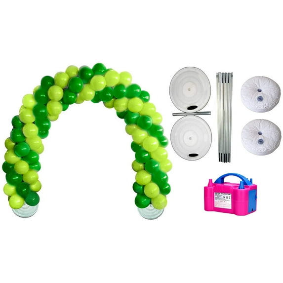 Balloon Arch Deluxe DIY Professional Kit with St. Patrick's Day Green and Lime Green Balloons (1/Pkg) Pkg/1