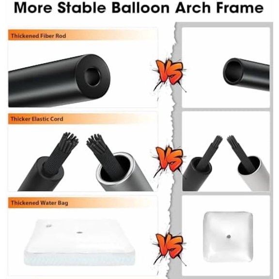 Balloon Arch Kit, 9FT Height & 10FT Width Adjustable Balloon Arch Stand Frame Garland Stand: Wedding Baby Shower Birthday Photo Backdrop