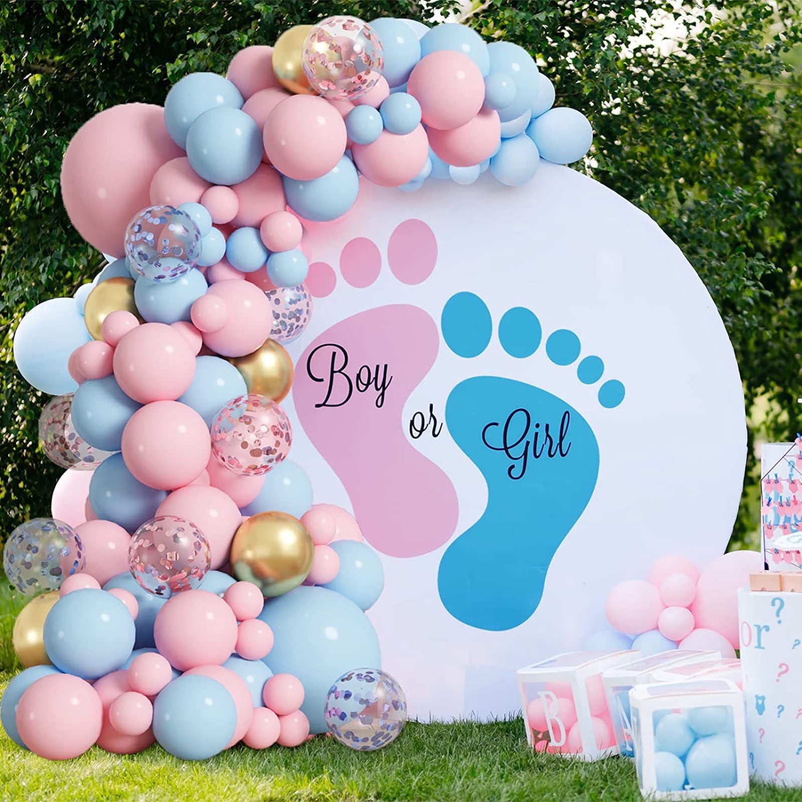 109PCS Pink and Blue Balloon Garland Arch Kit, Graduation Balloons , Happy Birthday Balloon ,2025 Balloons for Birthday Boho Wedding Baby Shower Bridal Shower Anniversary Decorations