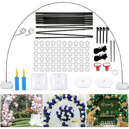 Balloon Arch Kit with Base,PONAMFO Adjustable Balloon Arch with Water Fillable Base, Table Stand, Balloon Clips, Balloon Pump for 2023 Gradution Party Birthday Wedding DecoraitoDecorationsGraduationns