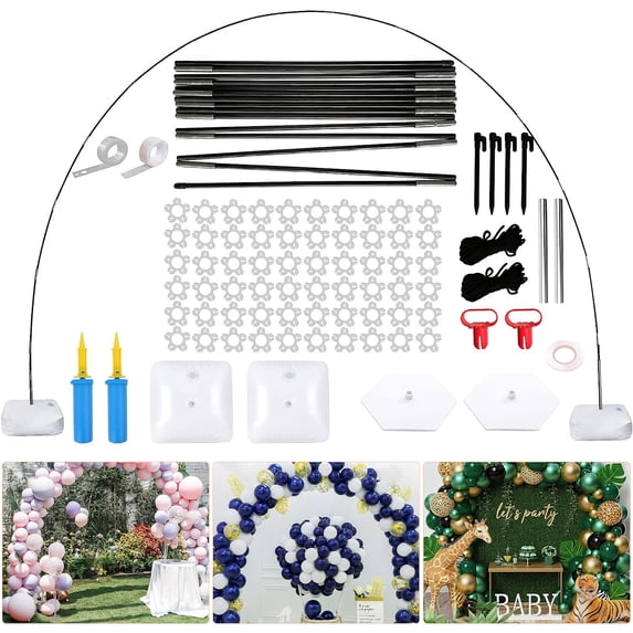 Balloon Arch Kit with Base,PONAMFO Adjustable Balloon Arch with Water Fillable Base, Table Stand, Balloon Clips, Balloon Pump for 2023 Gradution Party Birthday Wedding DecoraitoDecorationsGraduationns