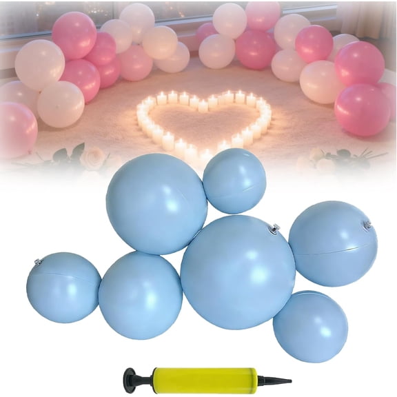 Balloon Arch Kit, Reusable Balloon Garland, Inflatable Balloon Garland Arch Kit, 7 Linked PVC Balloons, Quick Inflate & Easy Setup for Birthdays, Weddings & Events