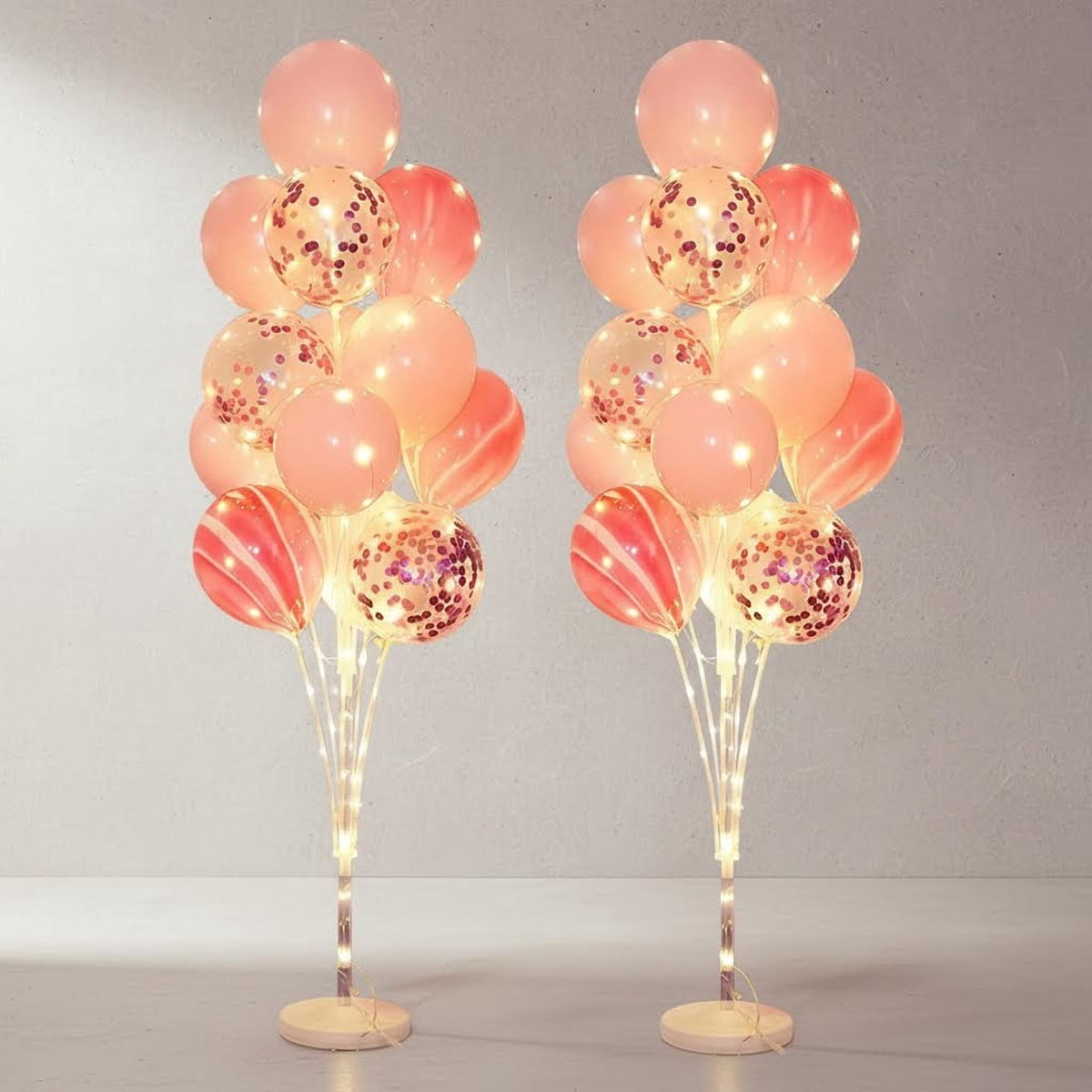 Balloon Arch Stand with Base and String Light + Balloons, Balloon ...