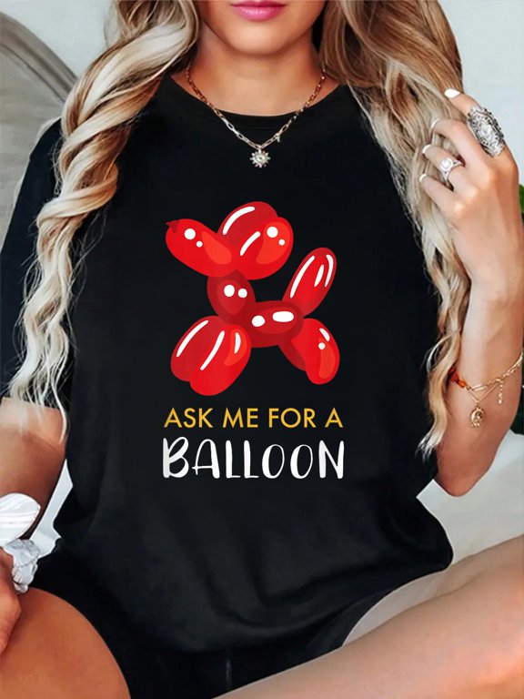 Balloon Artist Balloon Twister Shirt I Gift Idea Balloon T-Shirt casual short sleeve crew neck cotton tee tops for women