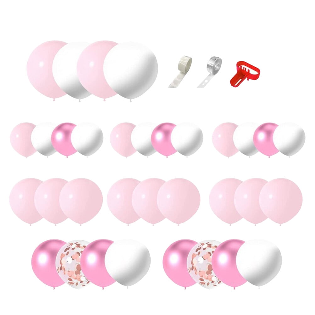 Balloon Balloons Wedding Baby Shower Arch Gender Reveal Kit Round Latex Garland Decoration Birthday White Party