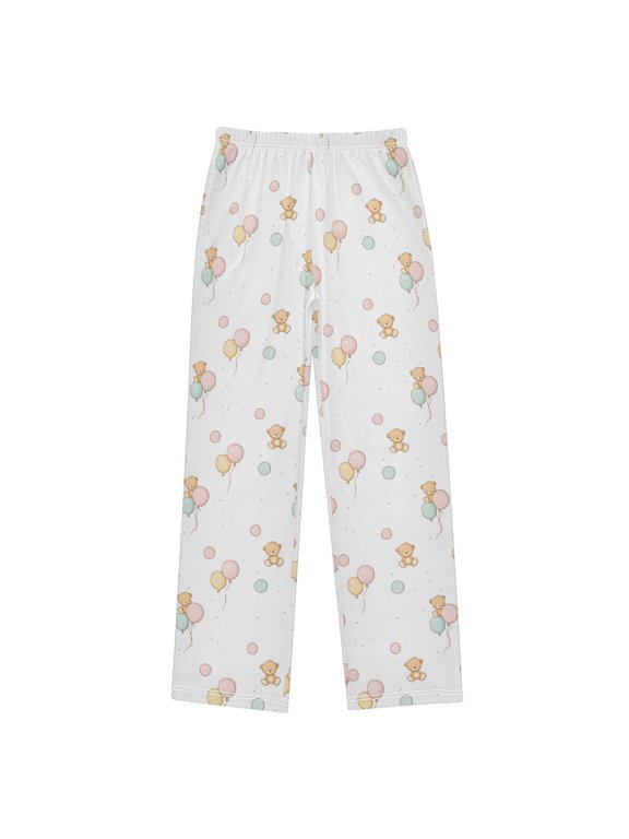 Balloon Bear Pajama Pants Soft and Lightweight Elastic Waistband Pajama Pants