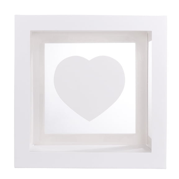 DRAFIDEEP Heart-Shaped Balloon Box PVC 1Pcs 11.6X11.6X11.6In