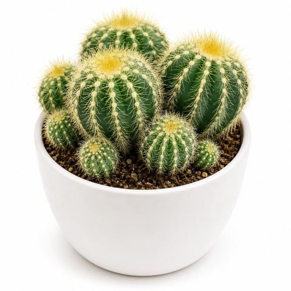 Balloon Cactus Live Plant in 4 Inch Pot, Parodia Magnifica Rare Cactus, Blue Green Barrel Cactus for Indoor Decor, Containers, Rock Gardens and Cactus Collections