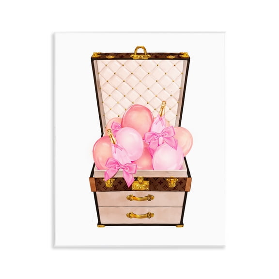 Stupell Industries Balloon & Champagne Filled Trunk Wall Plaque Art, design by Ziwei Li, 14 x 11