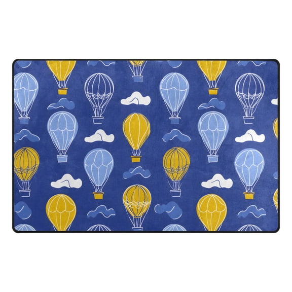 Balloon Cloud Pattern Memory Foam Area Rug 31"x20" Non Slip, Absorbent, Fade Proof for Living Room, Bedroom, Office