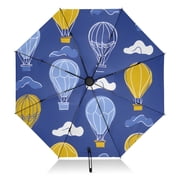 Balloon Cloud Pattern Umbrella Folding Sun Umbrella Travel Auto Open Close Large UV50+ 40in