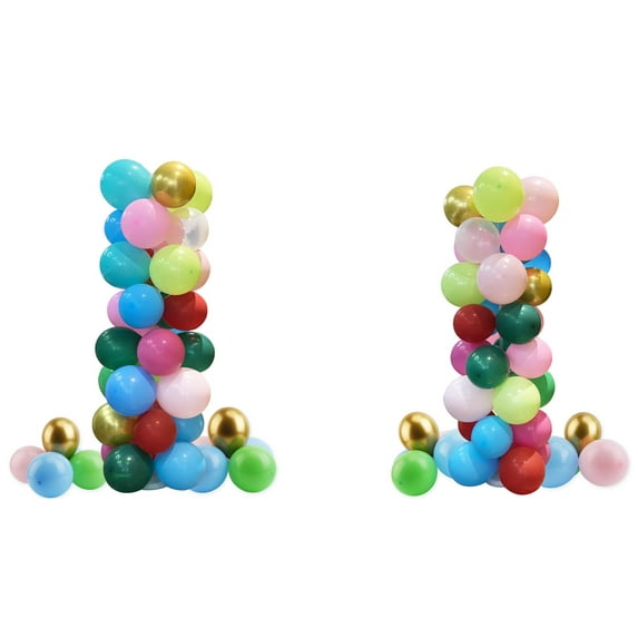Balloon Column Kit, 5ft, Multicolor, for Party or Family Decoration or Wedding, Plastic, 2 Columns, by Way To Celebrate