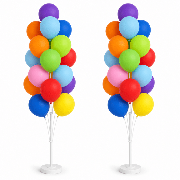 Balloon Column Kit Bright 2-Piece Party Decoration For Wedding Shower Birthday Bachelorette