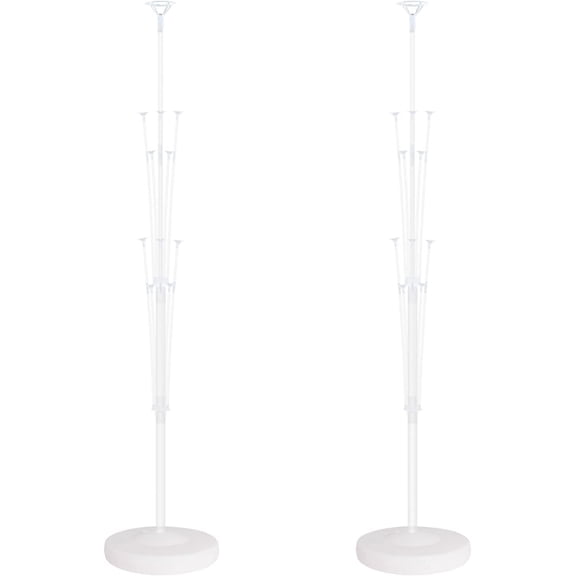 Balloon Column Kit for Floor-Balloon Columns with Stand, Base and Pole,Balloon Tower Backdrop Decoration for Wedding, Baby Shower, Birthday Party, or Bachelorette Parties (WHITE)