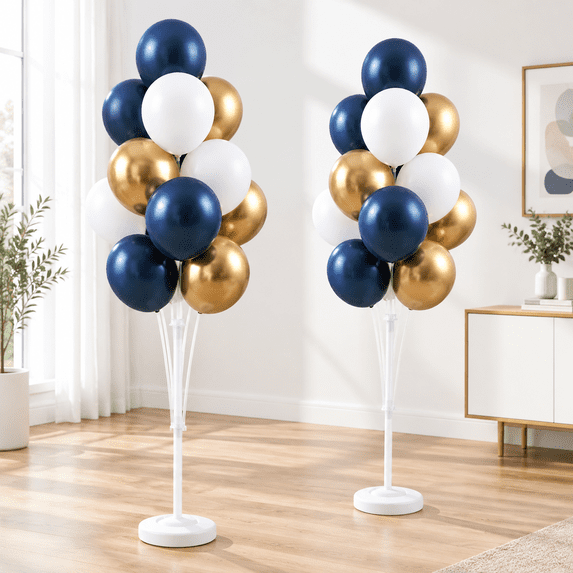 Balloon Column Kit For Floor- Set Of 2 Columns With Stand Base And Pole ...