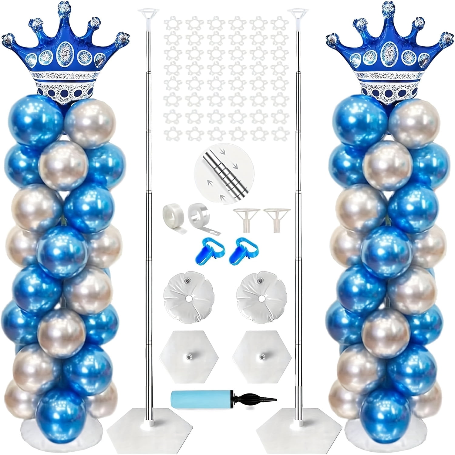 Balloon Column Stand Kit Set Of 2 Adjustable 2m Metal Balloon Arch balloon-column-stand-kit-set-of-2-adjustable-2m-metal-balloon-arch